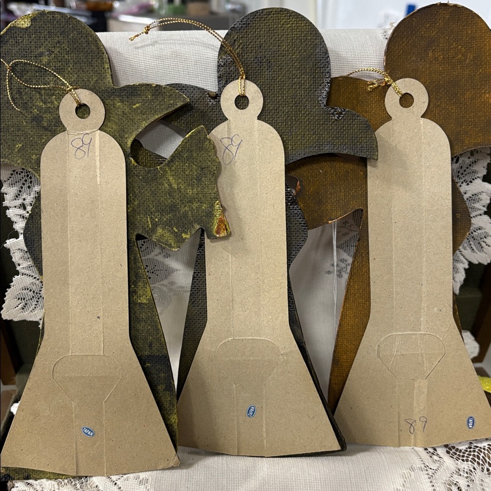 MIDCENTURY MASONITE ANGEL Vintage 1960's Hardboard Christmas Singing Angels - Picture 4 of 7